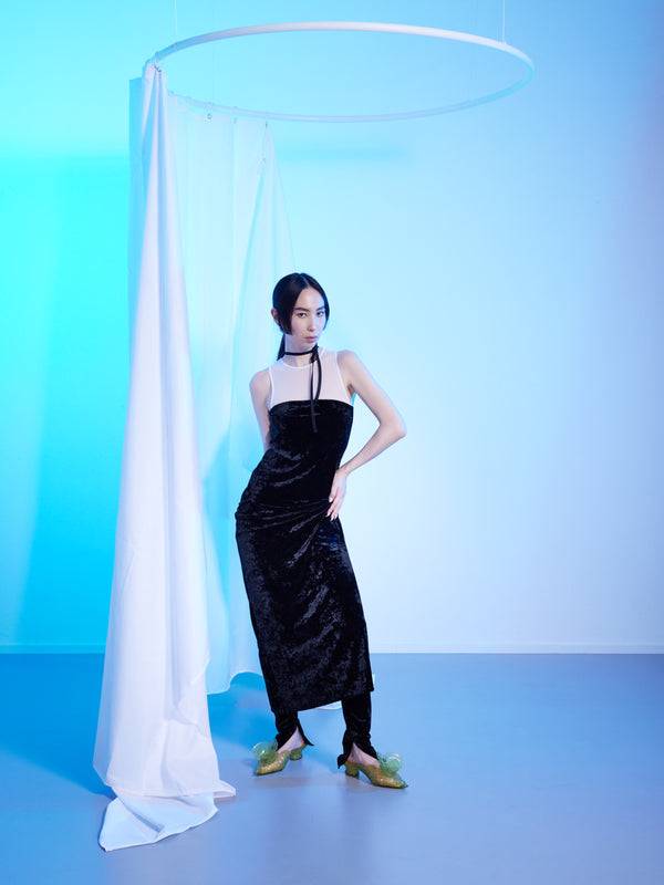 Simone Wild Velvet Dress Daisy Neueste Stile