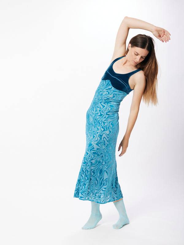 Simone Wild Devore Print Bra Dress Zeitbegrenzte Promotion
