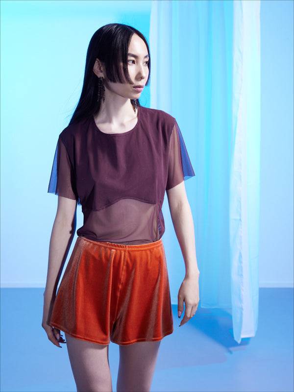 Simone Wild Mesh Conture Tee Nur noch ein Tag übrig