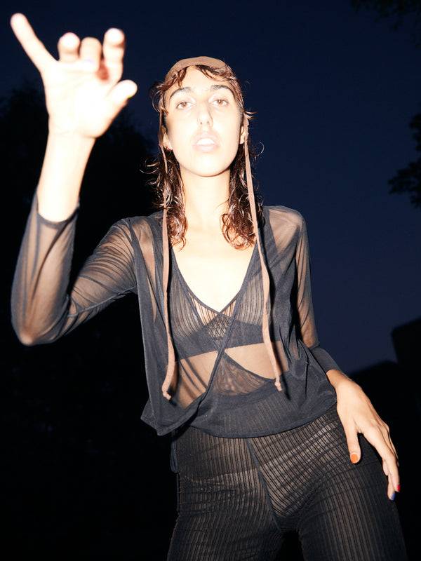 Simone Wild Net Wrap Blouse Schlussverkauf