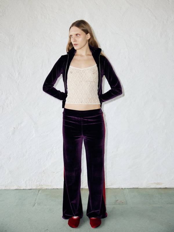 Simone Wild Velvet Stripe Pants Weihnachtsangebot