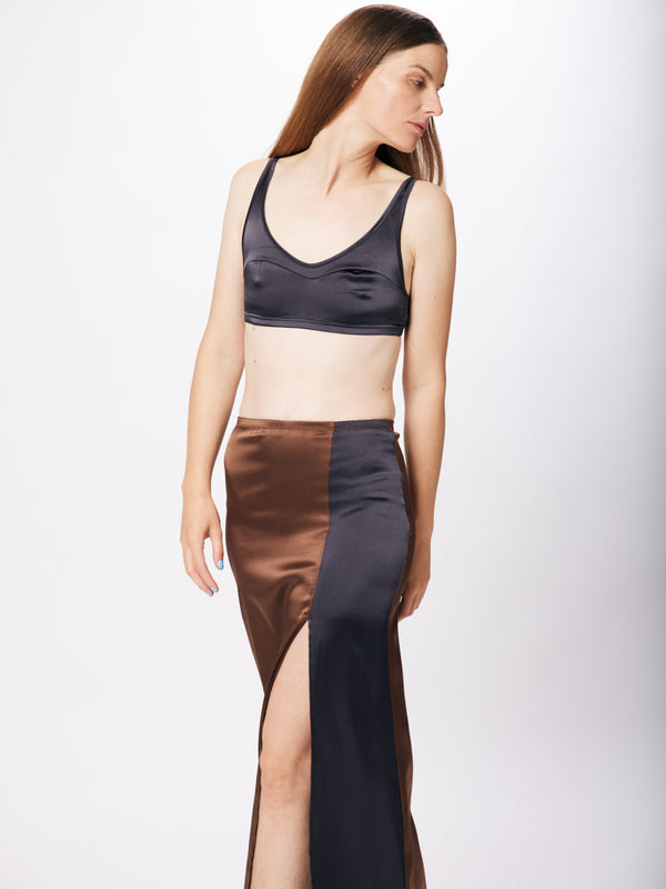 Simone Wild Satin Long Skirt Letzter Tag