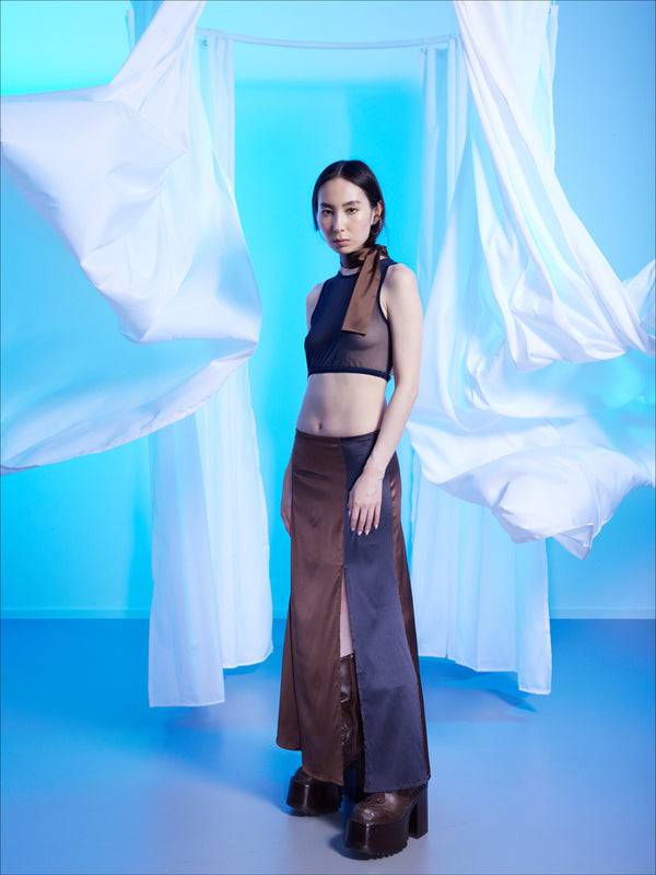Simone Wild Satin Long Skirt Letzter Tag