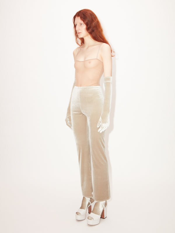Simone Wild Velvet Slit Pants Speichern exportieren