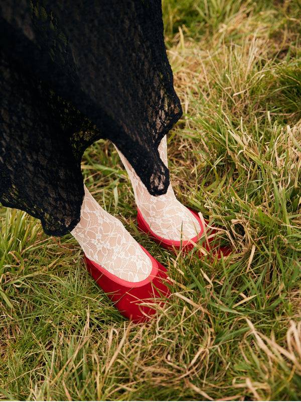 Simone Wild Velvet Ballet Slipper Blitzverkäufe