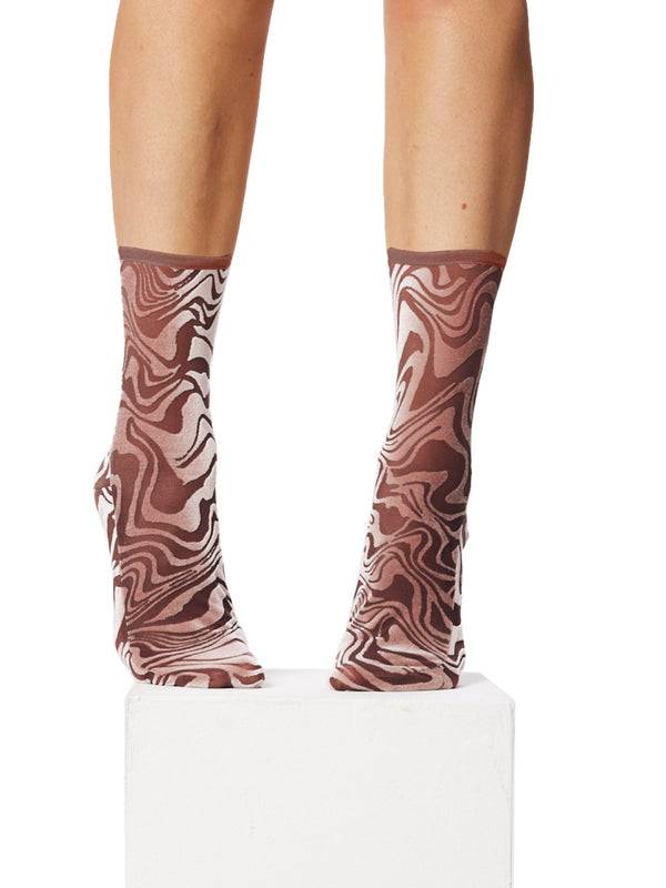 Simone Wild Devore Print Ankle Socks Tägliche Deals