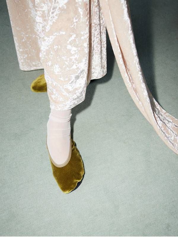 Simone Wild Velvet Ballet Slipper Fabrik Onlineshop