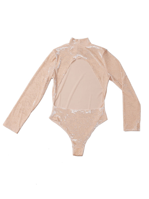 Simone Wild Velvet Body High Neck Preisnachlass