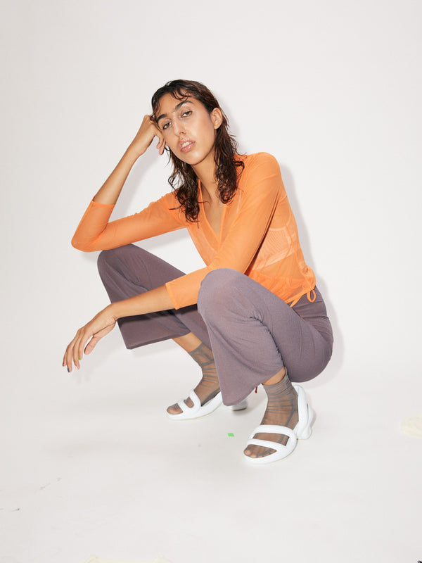 Simone Wild Net Wrap Blouse Räumungsverkauf
