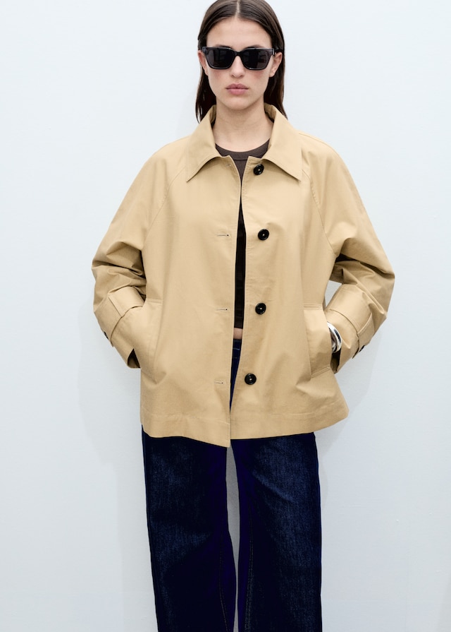 Mango Baumwollparka mit Knöpfen Bestseller