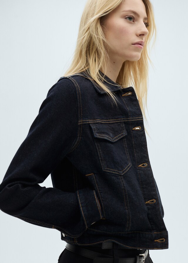 Mango Jeansjacke mit Taschen Kauf eins, bekomm eins gratis