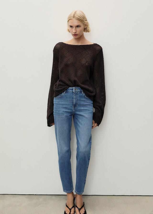 Mango Comfort-Jeans mit hohem Bund Newmom Tägliche Deals