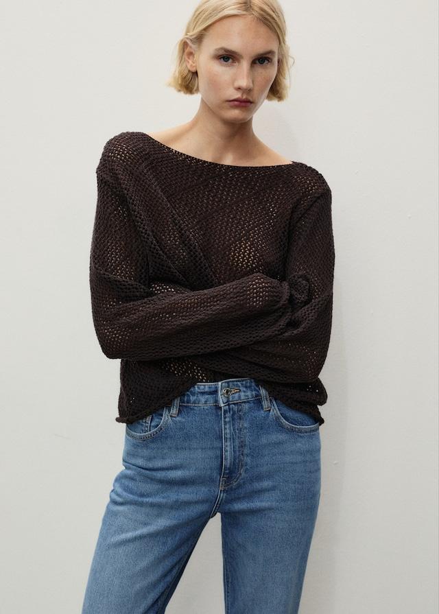 Mango Comfort-Jeans mit hohem Bund Newmom Tägliche Deals