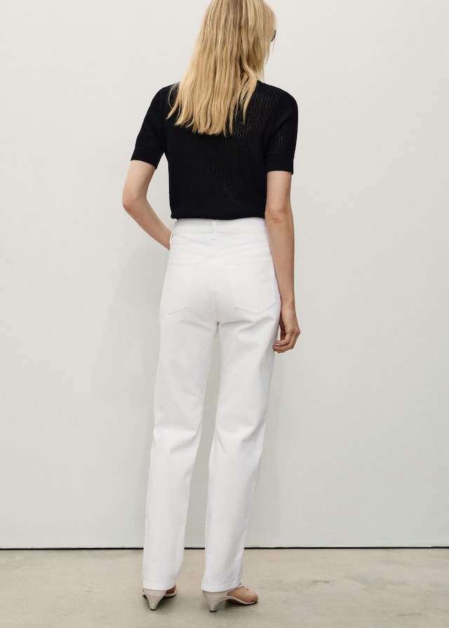 Mango Gerade Jeans Matilda mit mittlerer Bundhöhe Tiefpreis
