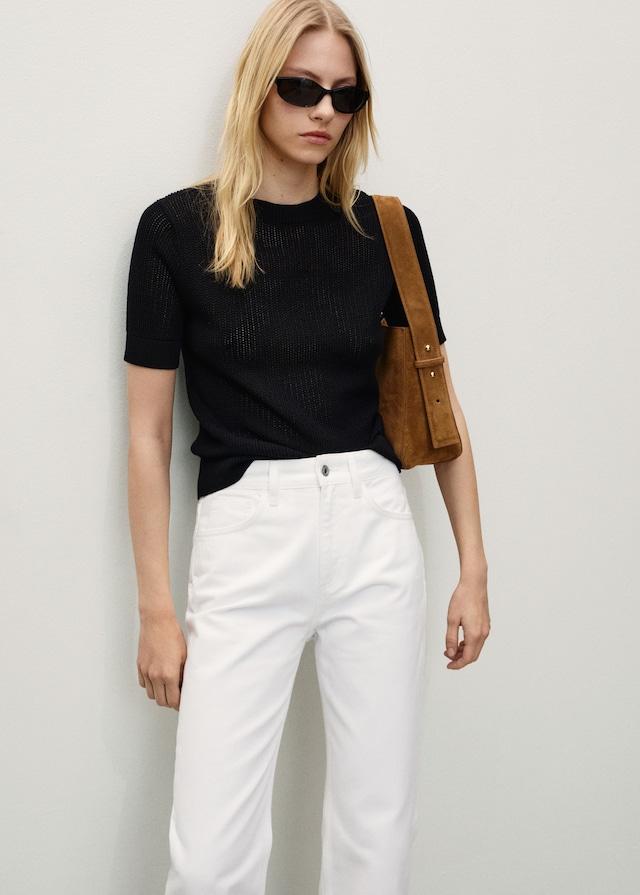Mango Gerade Jeans Matilda mit mittlerer Bundhöhe Tiefpreis