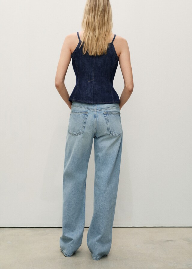 Mango Gerade Jeans Miami mit mittlerer Bundhöhe Super Sparpreis