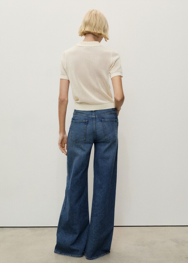 Mango Wideleg-Jeans mit hohem Bund Wochenangebot