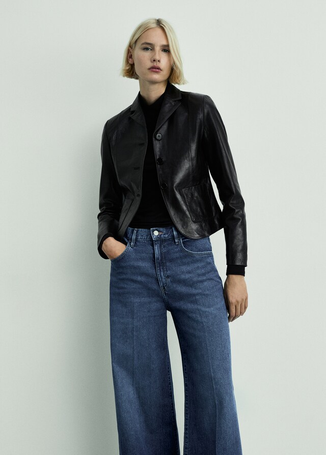 Mango Wideleg-Jeans mit hohem Bund Wochenangebot