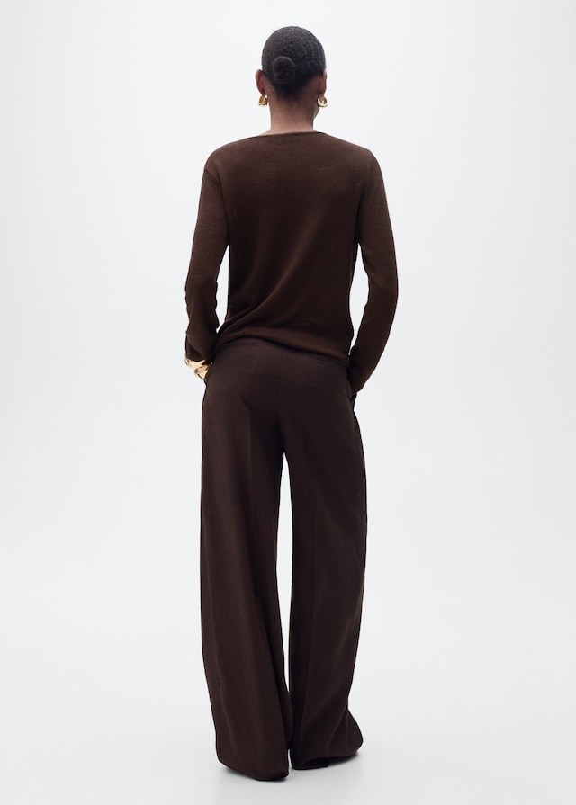 Mango Pullover aus Leinengemisch mit Bateau-Ausschnitt Bis zu 55% Rabatt