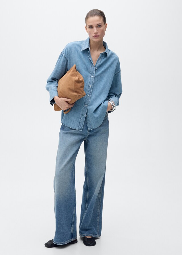 Mango Oversize-Denimhemd Begrenzt auf 3 Tage