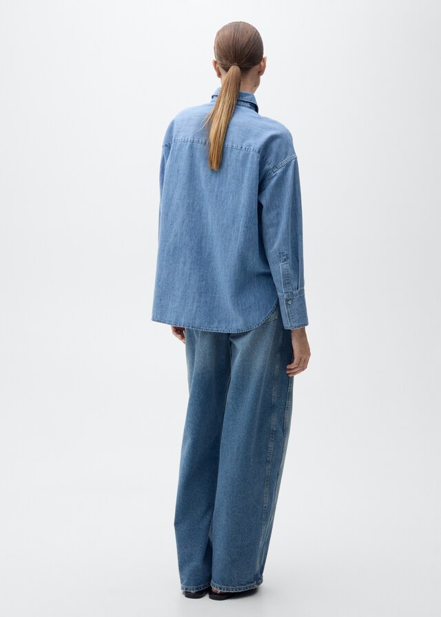 Mango Oversize-Denimhemd Begrenzt auf 3 Tage