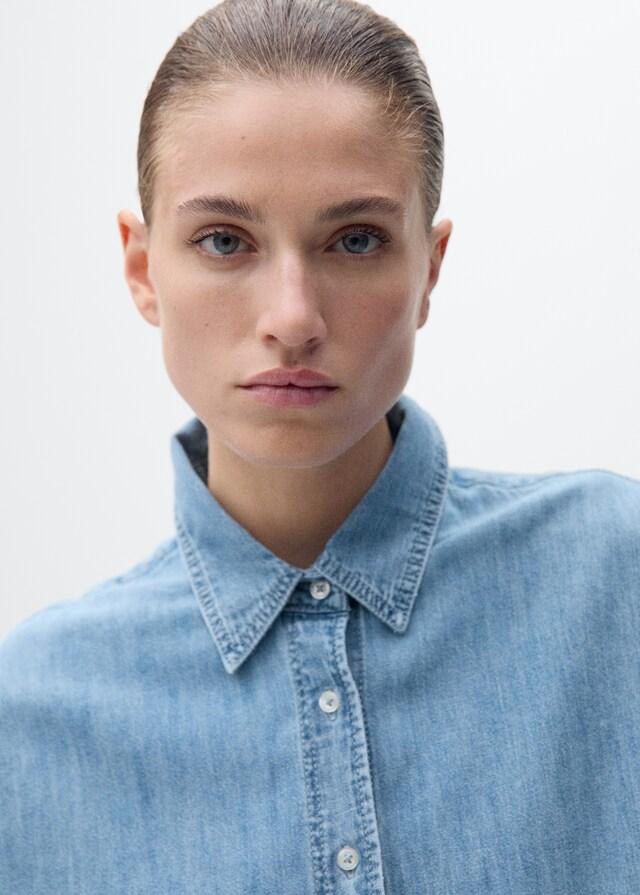Mango Oversize-Denimhemd Begrenzt auf 3 Tage