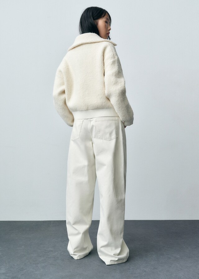 Mango Bouclé-Jacke aus Wollgemisch Outlet