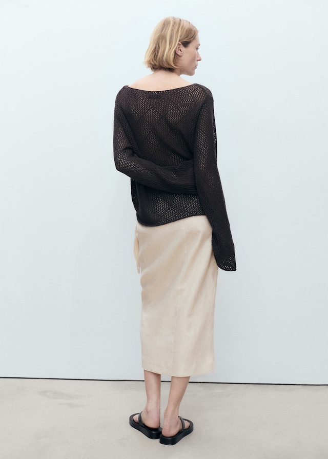 Mango Sarong-Rock aus Leinen Angebote