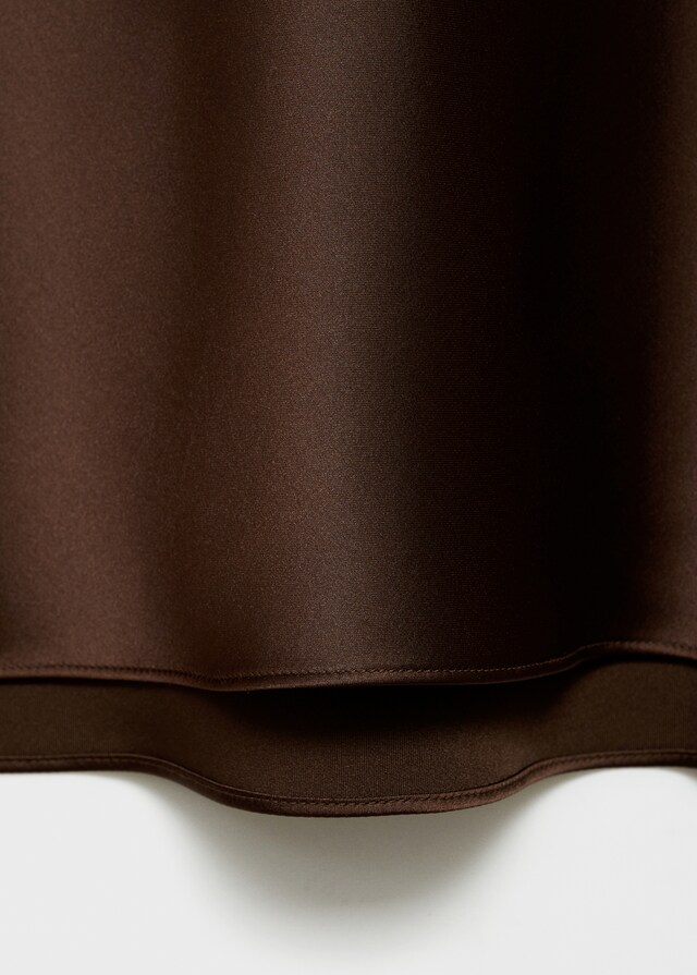Mango Midirock mit Satin-Effekt Schlussverkauf