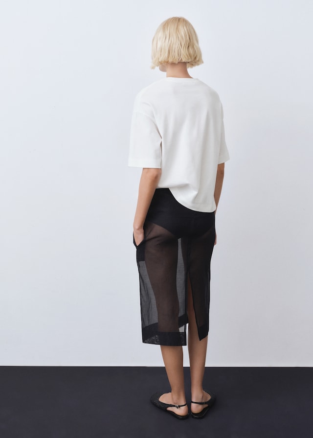 Mango Oversize Baumwoll-T-Shirt Exklusivangebot