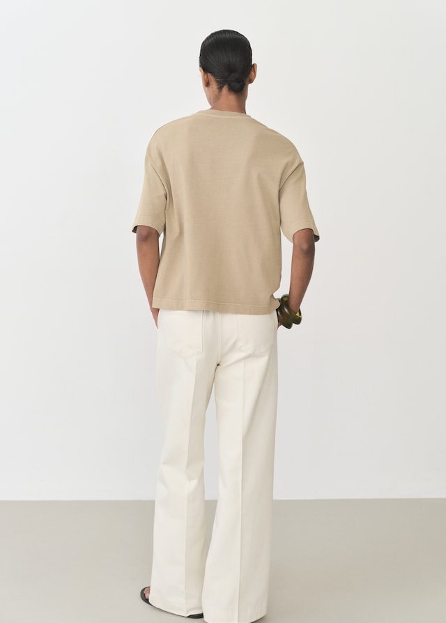 Mango Oversize Baumwoll-T-Shirt Saisonschlussverkauf