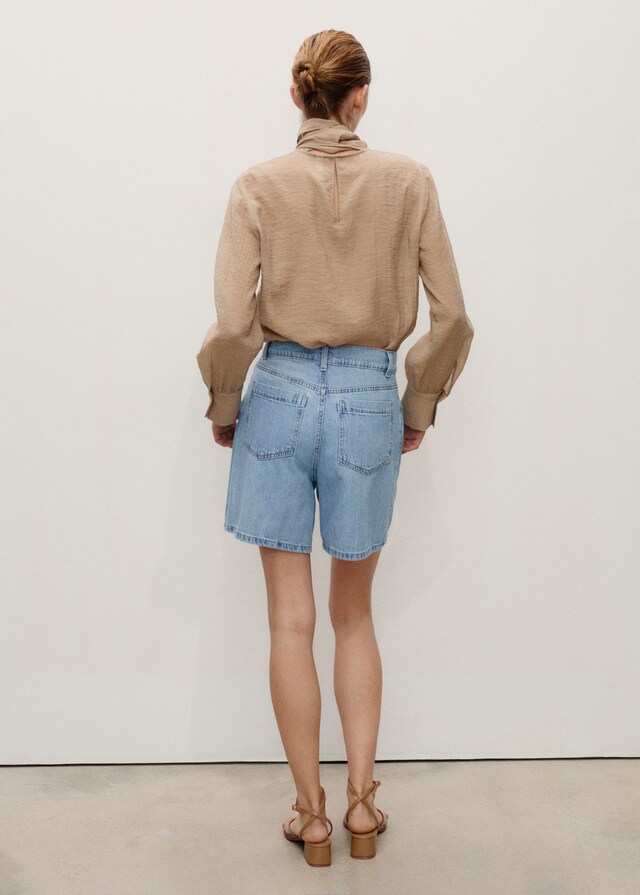 Mango Gerade Shorts mit Abnäher-Details Top Angebot