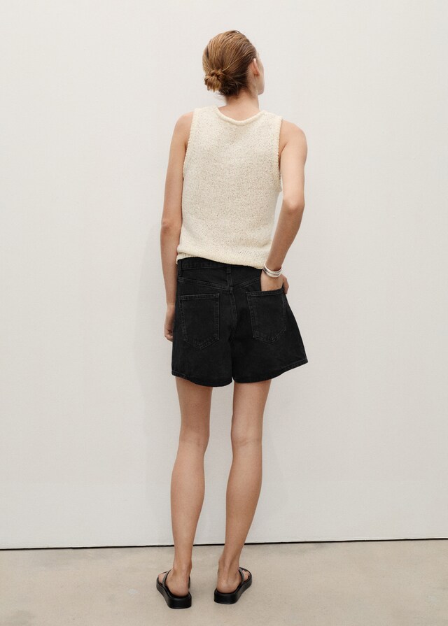 Mango Jeans-Shorts mit hoher Taille Zeitlich begrenztes Angebot