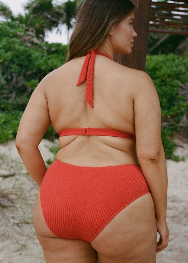 Mango Bikini-Top mit Textur und dekorativem Ring Bestseller
