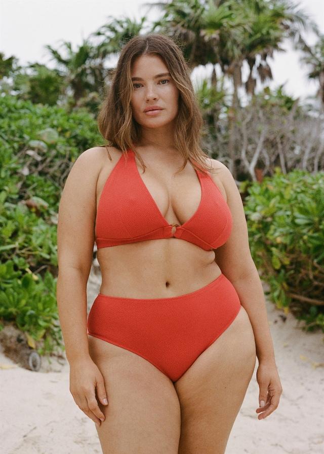 Mango Bikini-Top mit Textur und dekorativem Ring Bestseller