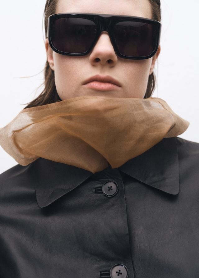 Mango Lederjacke mit Knöpfen Letzte 3 Tage
