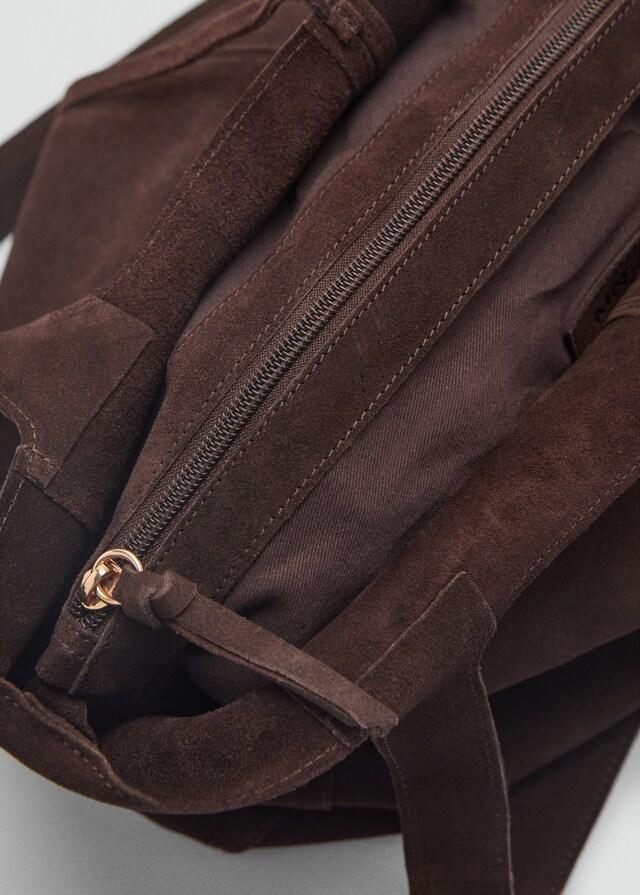 Mango Shopper-Bag aus Rauleder Bis zu 50% Rabatt