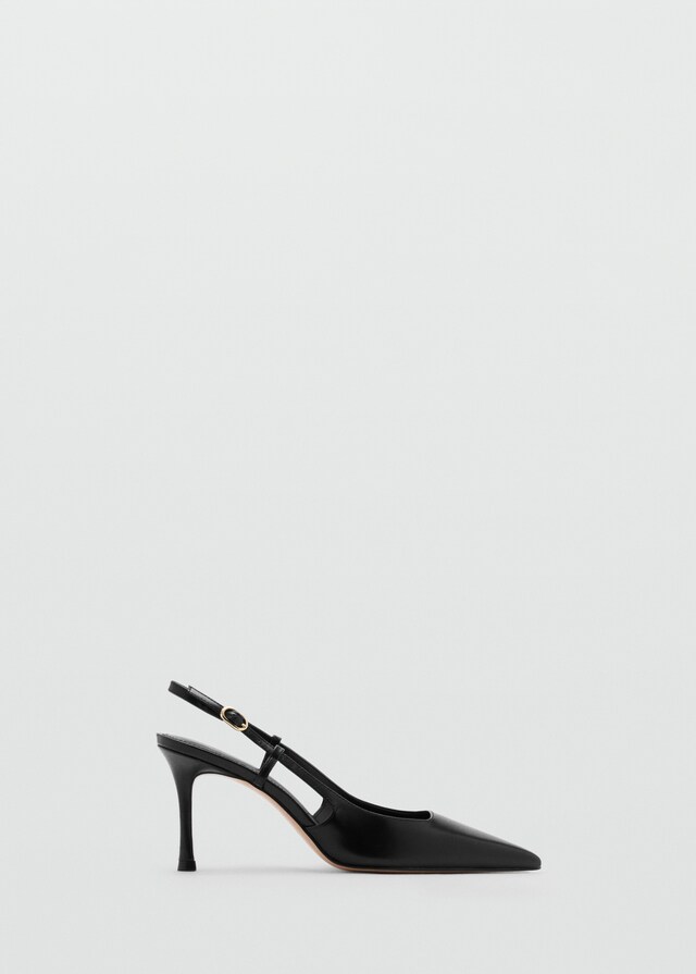 Mango Schuh Absatz Leder Spitze 50% Rabatt mit kostenlosem Versand