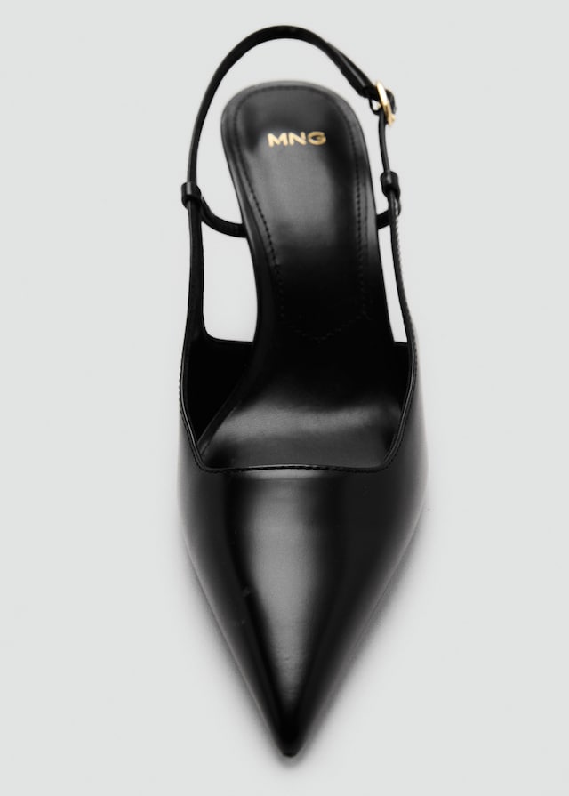 Mango Schuh Absatz Leder Spitze 50% Rabatt mit kostenlosem Versand