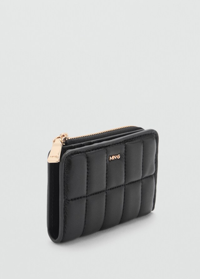 Mango Gesteppte Brieftasche mit Klappe Günstiger Verkauf