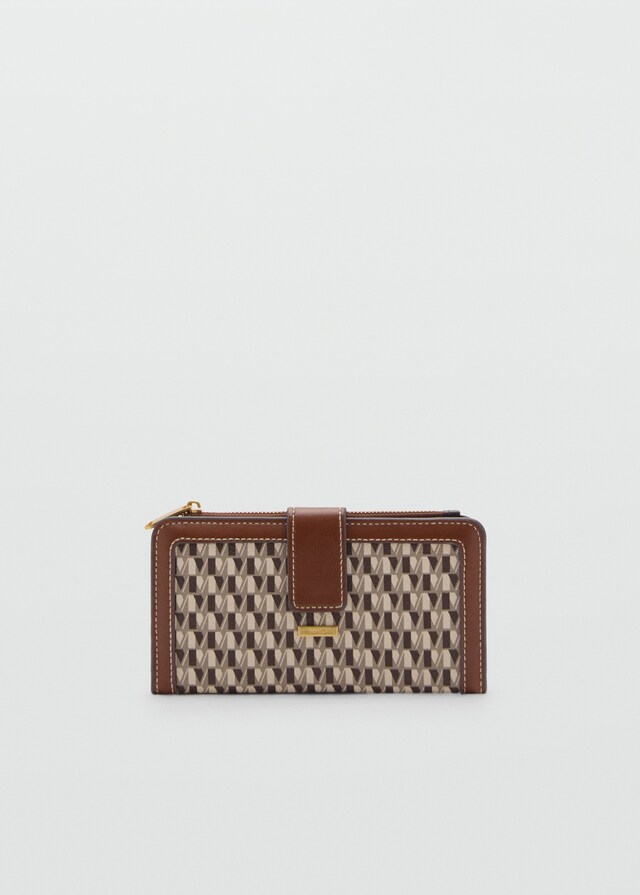 Mango Brieftasche mit Logo-Print Meist gekauft