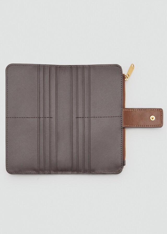 Mango Brieftasche mit Logo-Print Meist gekauft