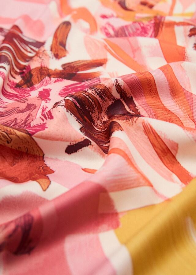 Mango Satiniertes Halstuch mit Blumenprint Limitierter Zeitrabatt