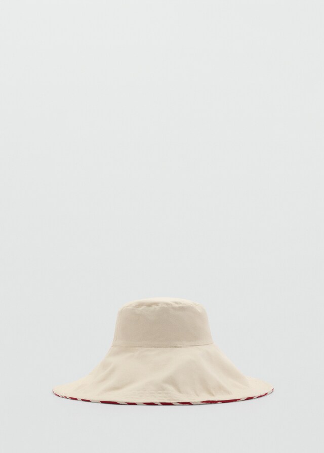 Mango Wendbarer Bucket Hat mit Zebramotiv Saisonschlussverkauf