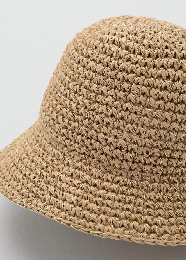 Mango Bucket Hat aus Stroh Cyber Monday