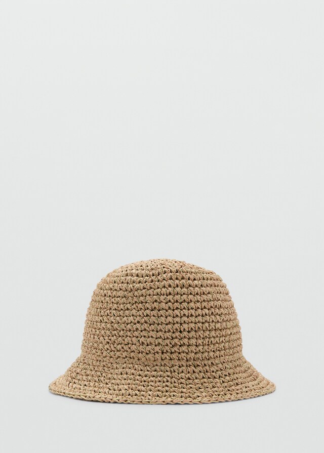 Mango Bucket Hat aus Stroh Cyber Monday