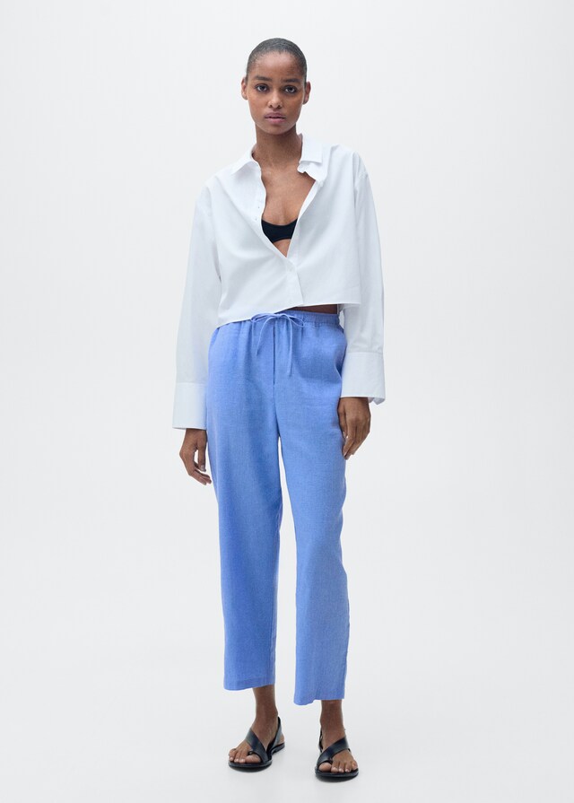 Mango Gerade Leinenhose Super Sparpreis