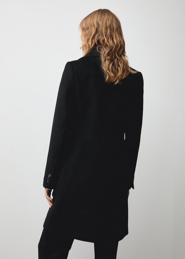 Mango Zweireihiger Midi-Wollmantel Bis zu 60% Rabatt