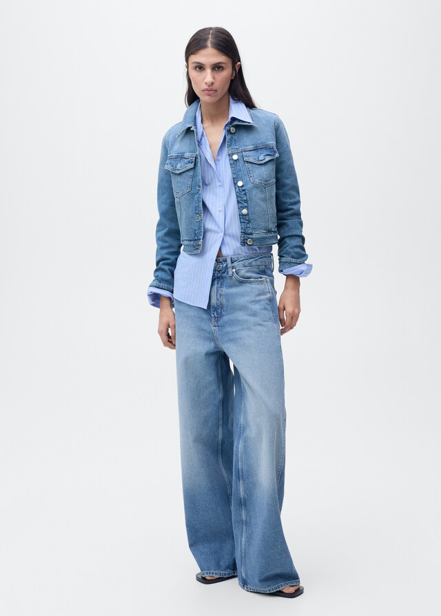 Mango Crop Jeansjacke Vierteljährliche Förderung