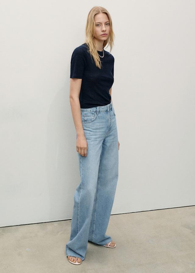 Mango Wideleg-Jeans mit hoher Bundhöhe Danila Bis zu 55% Rabatt